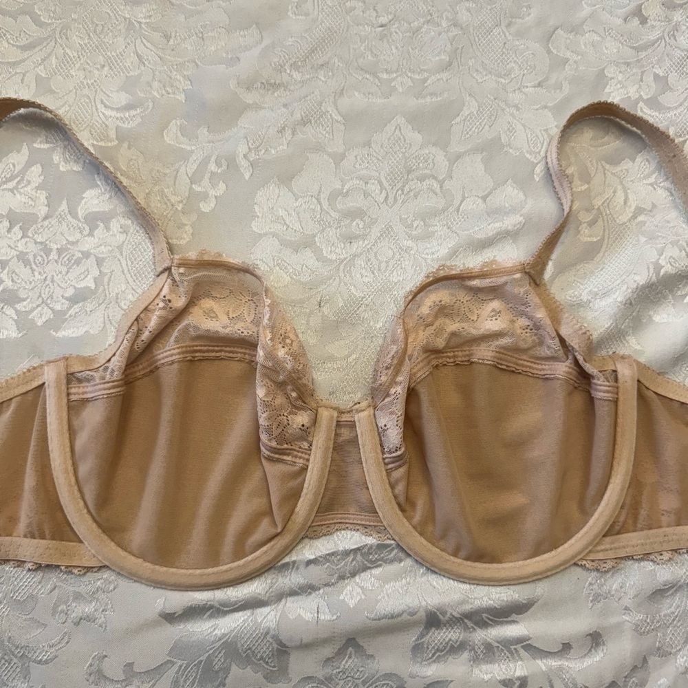 Wacoal Bra Size 36DD The Insider Underwire‎ Unlined Beige Style 851212 Rare - Picture 4 of 7